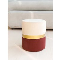 Пуфик DreamBag Колорадо (Бежево-бордовый)