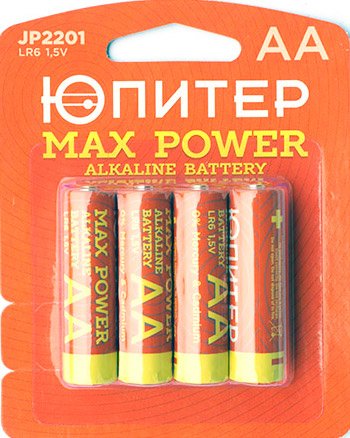 

Батарейка Юпитер Max Power AA 4 шт.[JP2201]