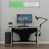 Геймерский стол VMMGame Spaceone Dark 140 White SO-2-BKWE