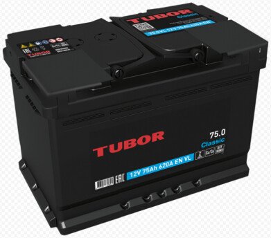 Автомобильный аккумулятор Tubor Classic R+ (75 А·ч)
