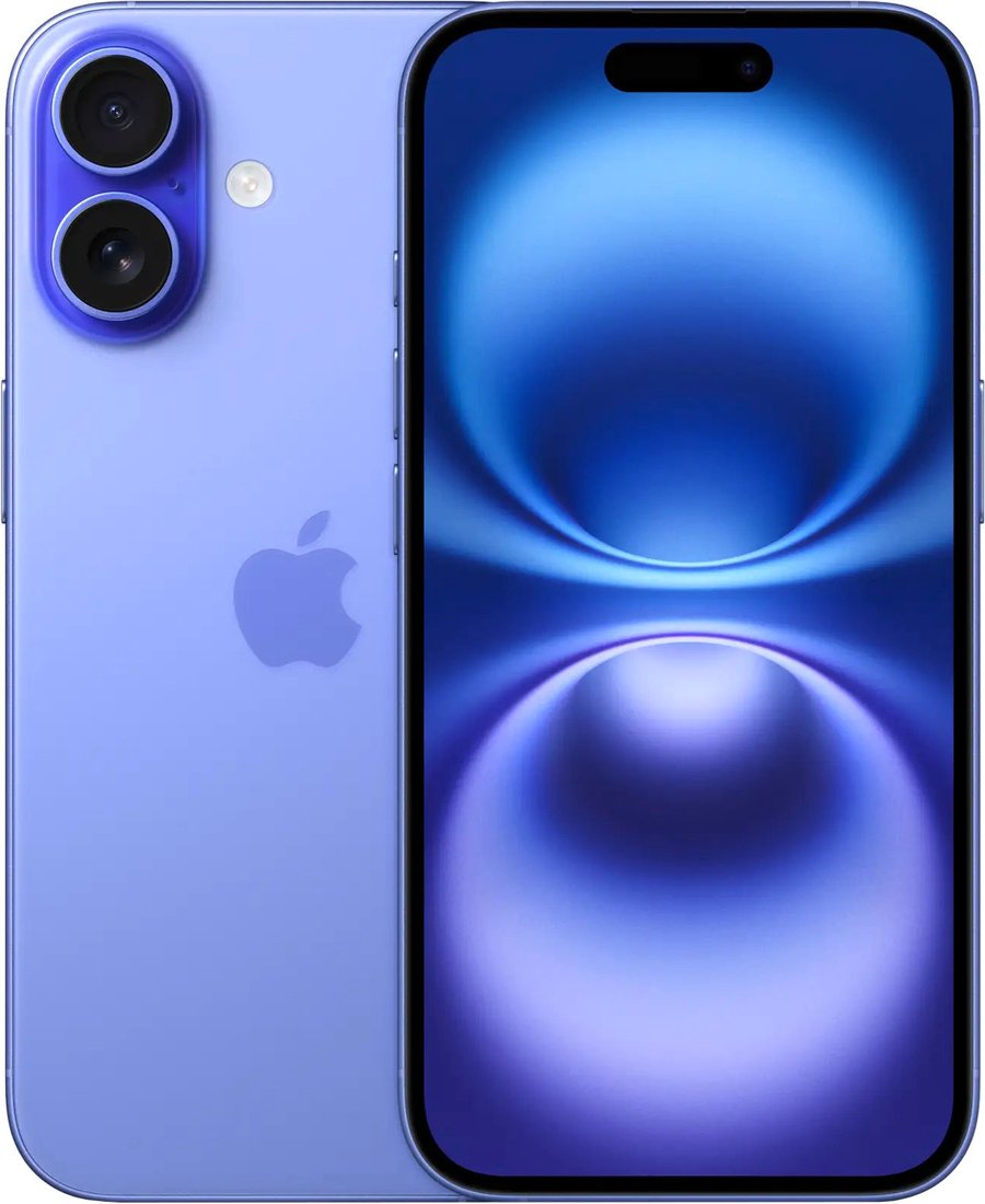 Телефон Apple iPhone 16 Dual SIM 128GB (ультрамарин)