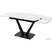 Кухонный стол M-City Alatri 120 Matt 614M04390 (White Marble Solid Ceramic/Black)