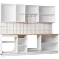 Готовая кухня Mio Tesoro Корнелия Ода-плюс 2.4 (белый/дуб бунратти)