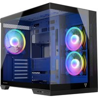 Корпус MODECOM Volcano Panorama Apex ARGB 3F Midi (темно-серый)