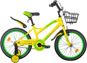 Детский велосипед Mobile Kid Slender 18 (желтый/зеленый)