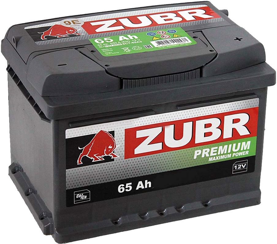 

Автомобильный аккумулятор Zubr Premium (65 А·ч)
