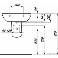 Умывальник Laufen PRO 810952 60x48