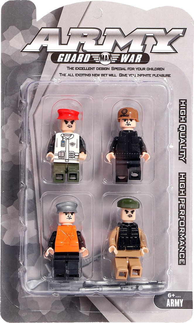 

Конструктор Keyixing Армия 186597 (4шт)