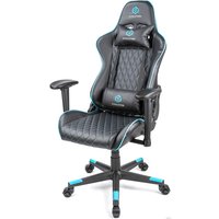 Игровое (геймерское) кресло Evolution Tactic 1 (черный/голубой)