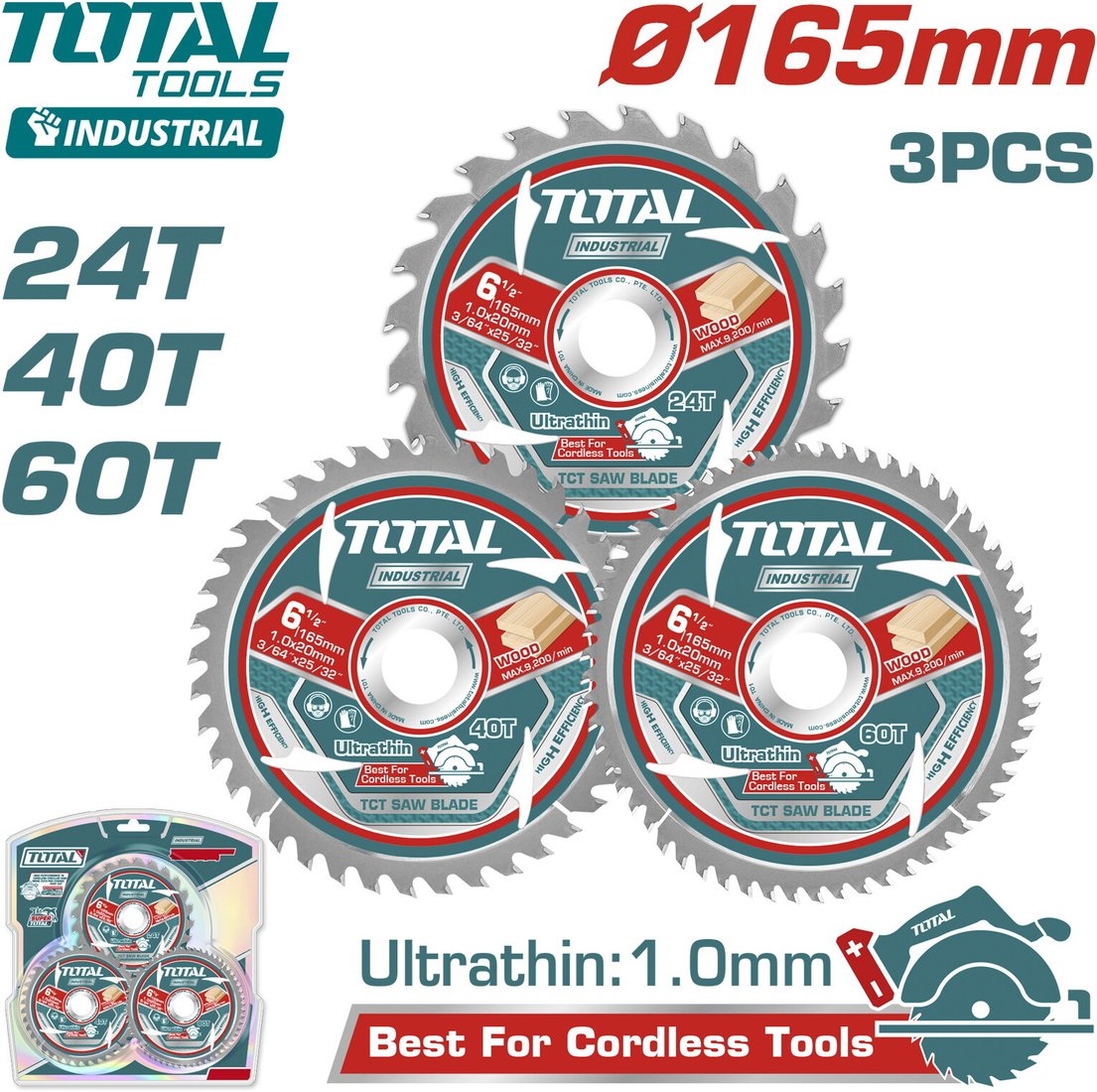 

Набор пильных дисков Total TAC236165