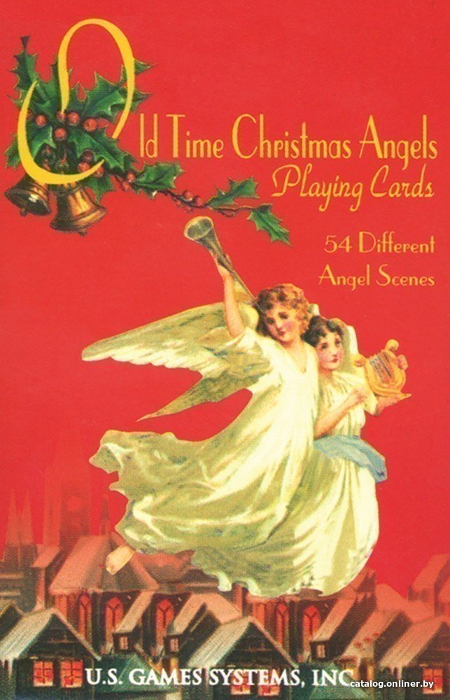 Игральные карты U.S. Games Systems Old Time Christmas Angles Playing Card Deck CAN54
