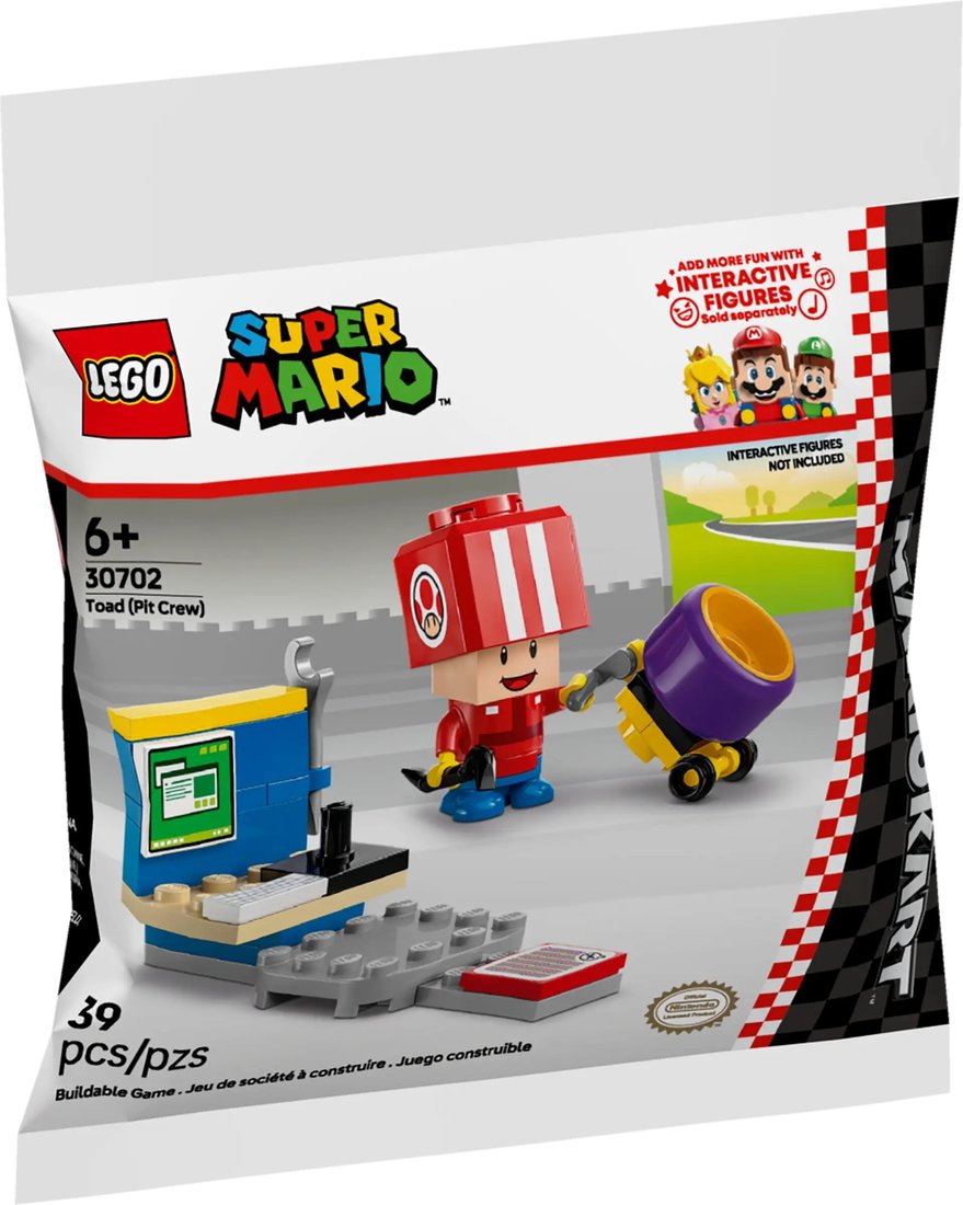 Конструктор LEGO Super Mario 30702 Mario Kart - Тоад механик