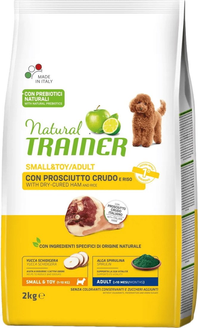 

Сухой корм для собак Trainer Natural Adult Mini with Dry-cured Ham and Rice (для взрослых мелких пород с ветчиной, рисом) 2 кг