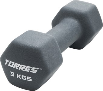Гантель Torres PL522503 3 кг (серый)