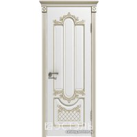 Межкомнатная дверь Юркас Эстель Люкс Александрия ДГ 80x200 (белая эмаль) в Лиде