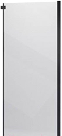 Veconi 90x195 KP06B-90-01-19C4 (стекло прозрачное/черный)