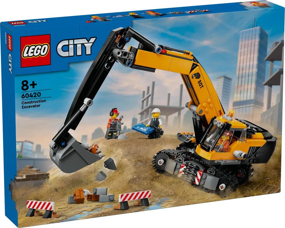Конструктор LEGO City 60420 Желтый экскаватор