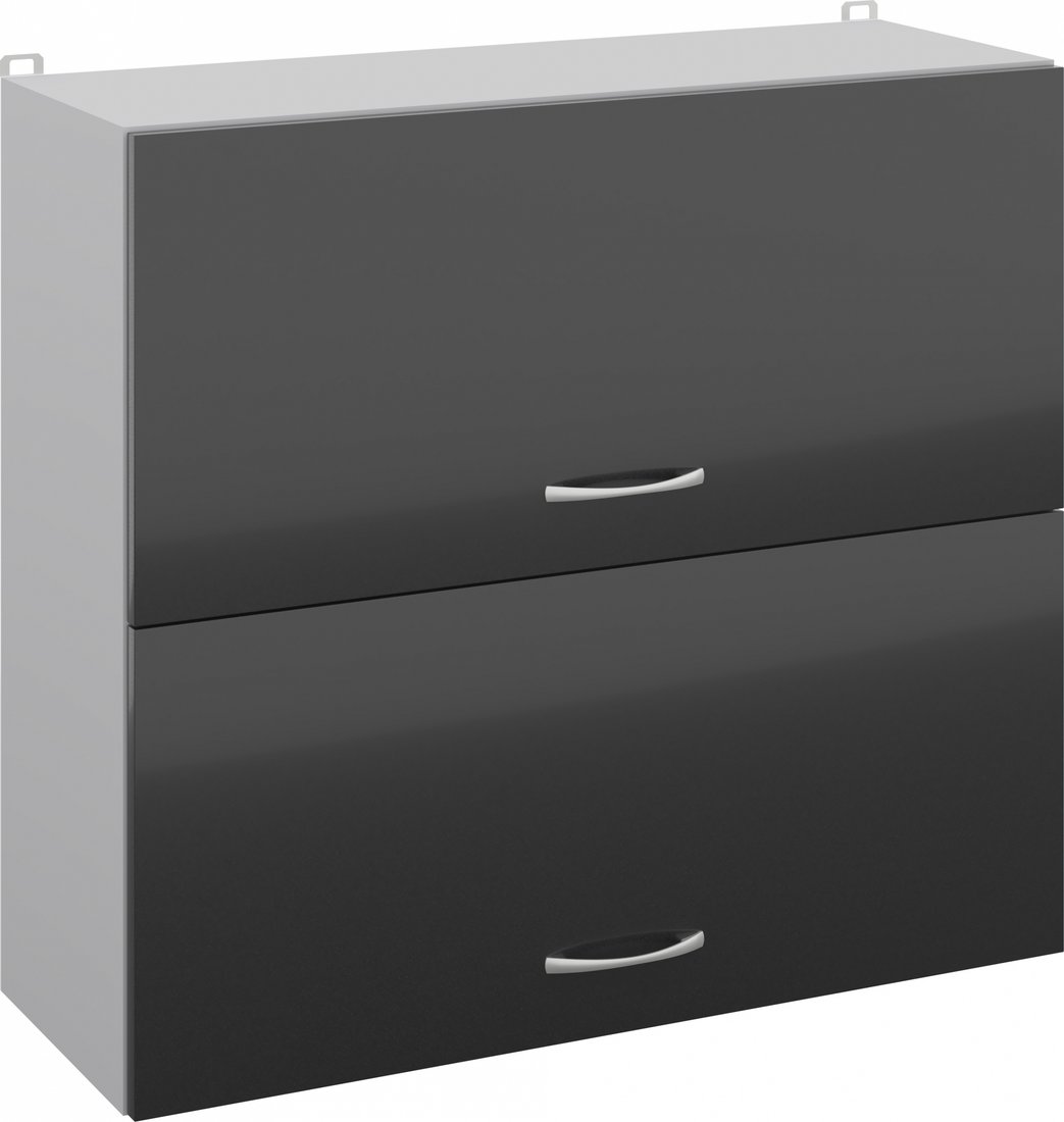 

Шкаф навесной Кортекс-мебель Корнелия Лира ВШ80-2г (черный)