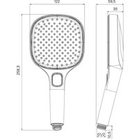 Душевая лейка Milardo Spa ILS3FC0M18