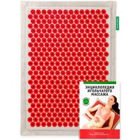 Массажный коврик Лаборатория Кузнецова Тибетский аппликатор на мягкой подложке 41х60 см (магнитные вставки, красный)
