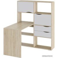 Стол Трия Письменный тип 7 (дуб сонома/белый ясень)