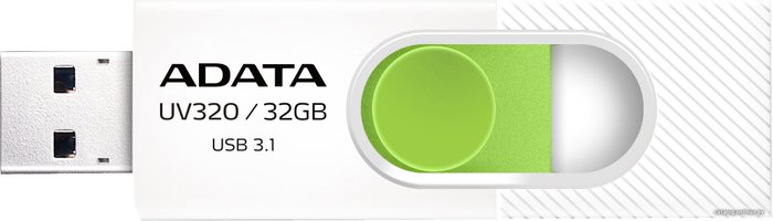 ADATA UV320 32GB (biały/zielony)