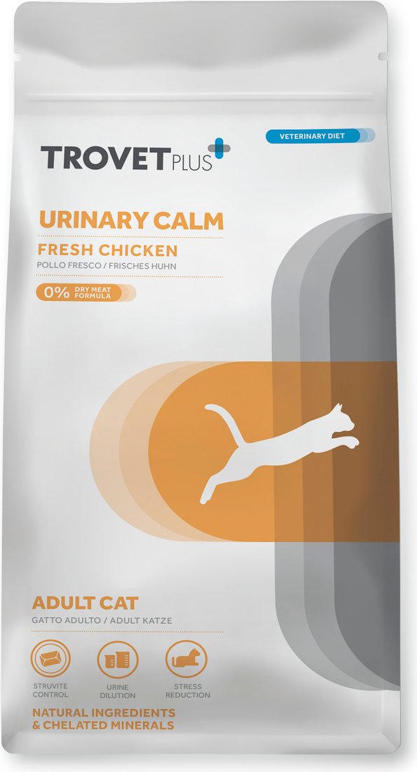 Сухой корм для кошек Trovet Plus Urinary Calm Fresh Chicken Свежая курица при мочекаменной болезни 5 кг