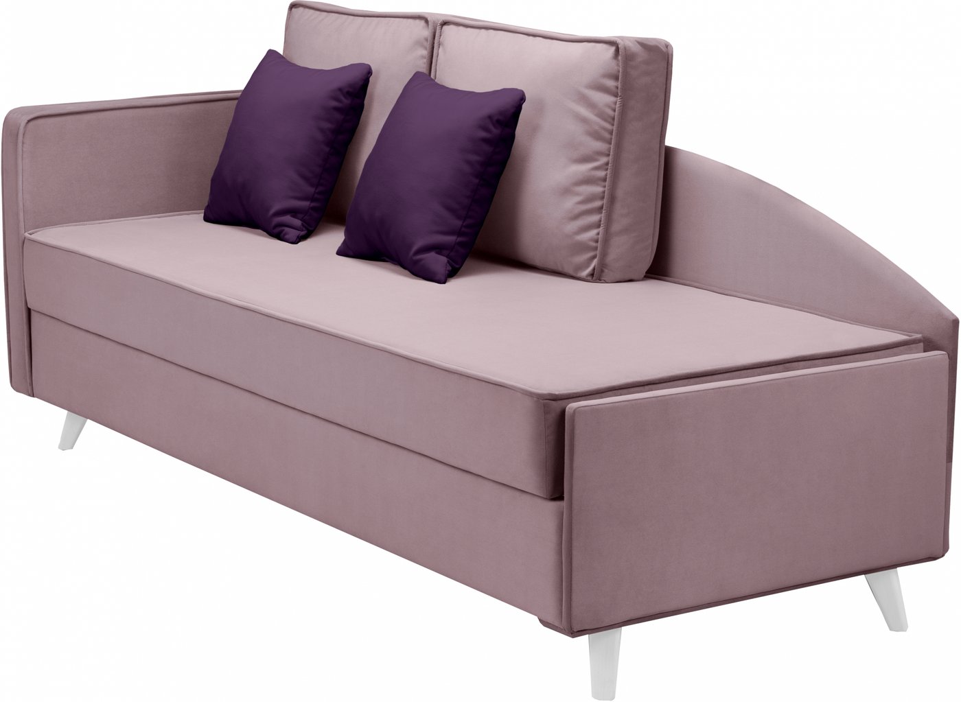 

Тахта Mio Tesoro Альфа 800 левая (Velutto 11/Velutto 25/белый)