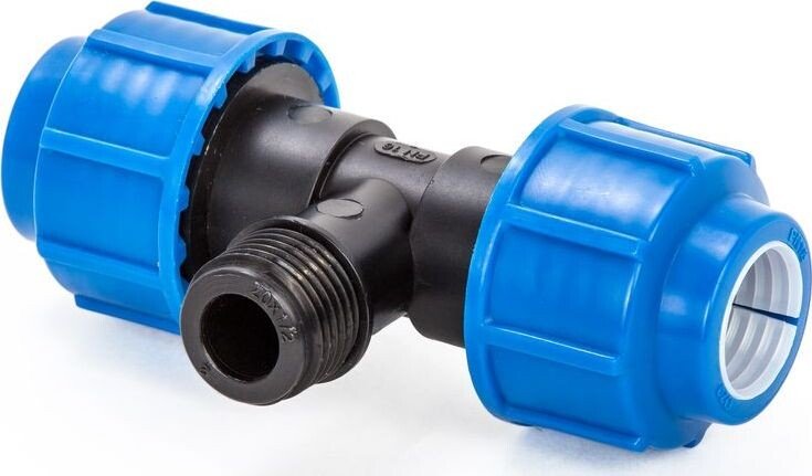 

Фитинг Lammin Тройник с наружной резьбой для ПЭ труб 50х2"х50