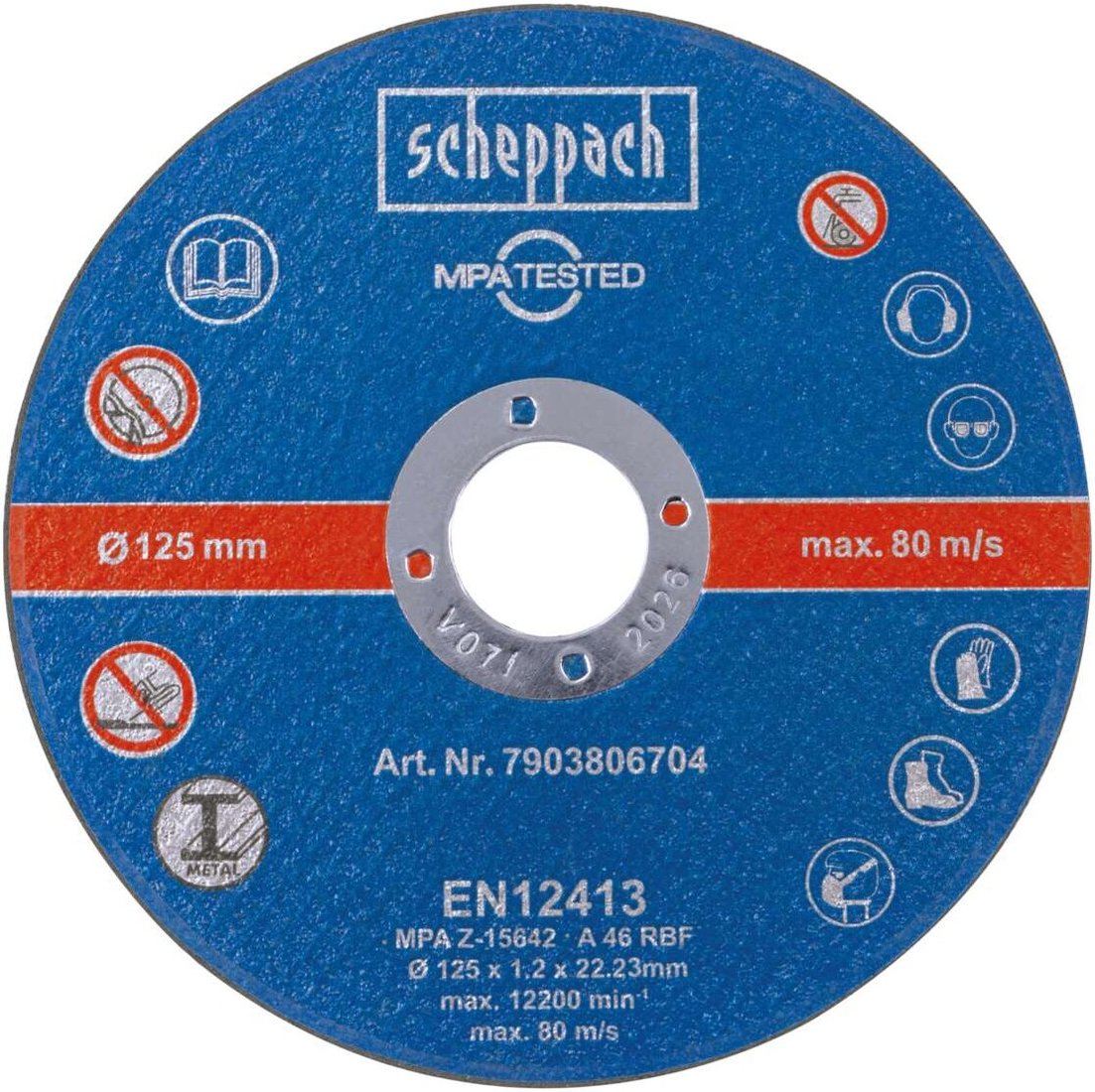 

Набор отрезных дисков Scheppach 7903806704 (12 шт)