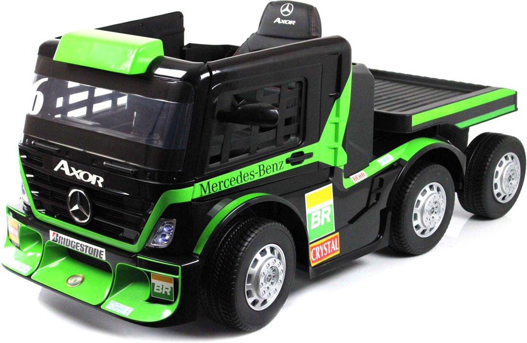 

Электромобиль RiverToys Mercedes-Benz Axor с прицепом H777HH (зеленый)
