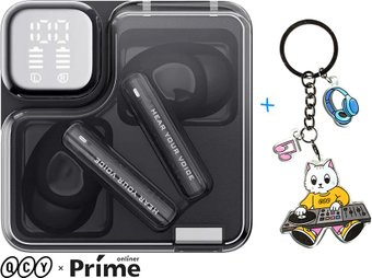 QCY MeloBuds Neo (черный) + брендированный брелок QCY