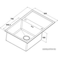 Кухонная мойка ZorG Steel Hammer SH R 7850 ELOS