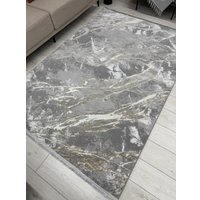 Ковер для жилой комнаты Radjab Carpet Афина Прямоугольник 9012A 12872RK (1.6x2.3, Grey/Beige)