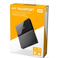 Внешний накопитель WD My Passport 4TB [WDBYFT0040BBK]