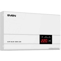 Стабилизатор напряжения SVEN AVR SLIM-500 LCD