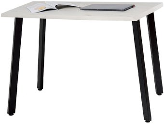 Кухонный стол Millwood Шанхай Л18 100x70 (дуб белый Craft/металл черный)