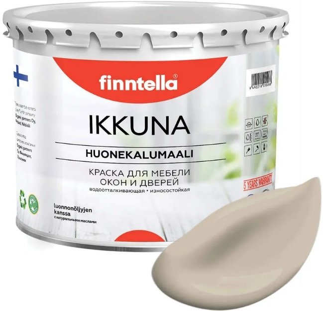 

Краска Finntella Ikkuna Jolie F-34-1-9-FL089 9 л (бежевый)