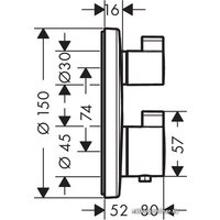 Смеситель Hansgrohe Ecostat S 15758000