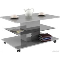 Журнальный столик Bon Mebel Bergamo 1 (эмаль серый глянец)