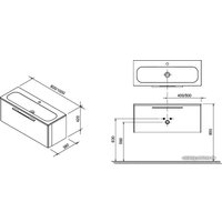  Ravak Тумба под умывальник SD Ring 1000 [X000000769]