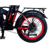 Электровелосипед Minako F10 Dual PRO 2025 (черный/красный)