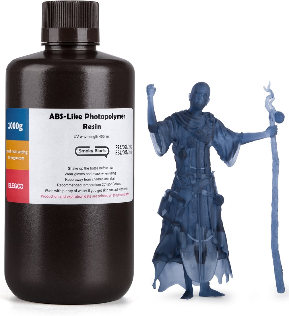 Фотополимер Elegoo ABSlike 1кг (черный дым)