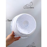 Вазон GreenTerra С подвесом 25/15 см 5 л (5 шт, белый)