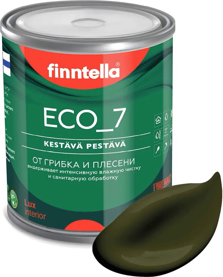 

Краска Finntella Eco 7 Kombu F-09-2-1-FL020 0.9 л (буро-зеленый)