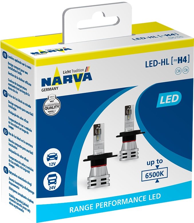 

Светодиодная лампа Narva H4 Range Performance LED 2шт