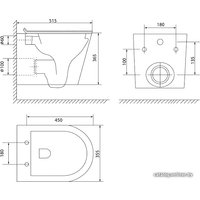 Унитаз подвесной IDDIS Calipso CALRDSEi25