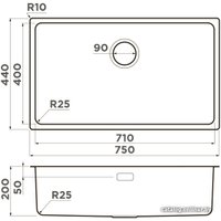 Кухонная мойка Omoikiri Tadzava 75-U/I IN