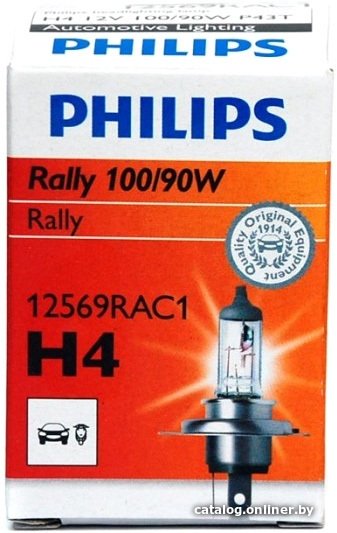 Галогенная лампа Philips H4 Rally 1шт