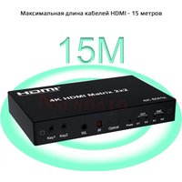 Переключатель USBTOP 2x2 HDMI Pro 4K 60Hz